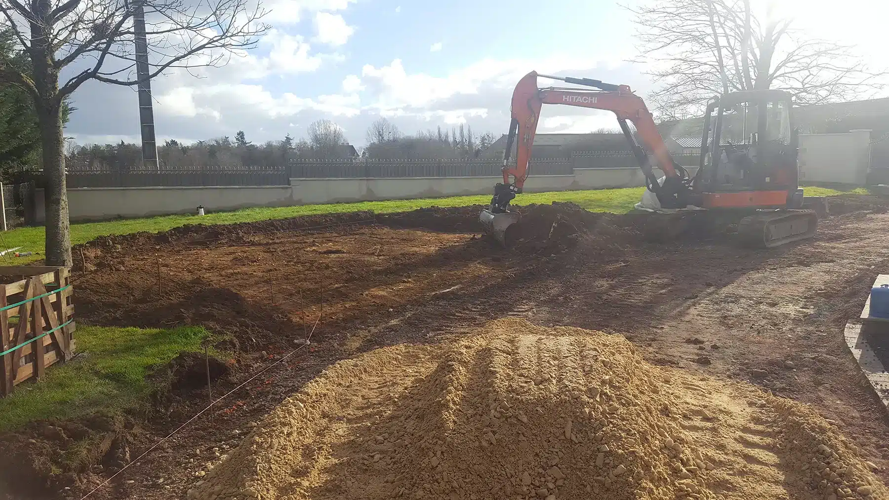 Travaux de terrassement paysager sur l'île de Ré avec DC Paysage